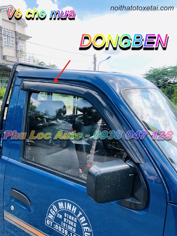 Vè Che Mưa Xe Tải dongben 810kg Vè Che Mưa Xe Tải dongben 810kg