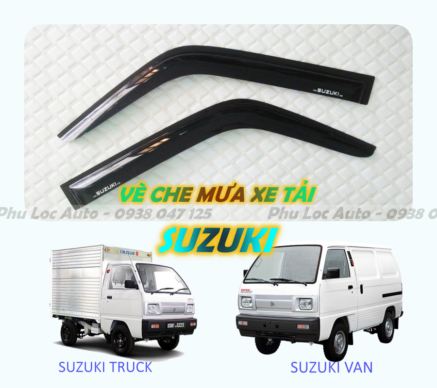 Vè che mưa xe tải SUZUKI TRUCK 500kg 700kg - nhựa đen ( giá 1 cặp) Vè che mưa xe tải SUZUKI TRUCK 500kg 700kg - nhựa đen ( giá 1 cặp)