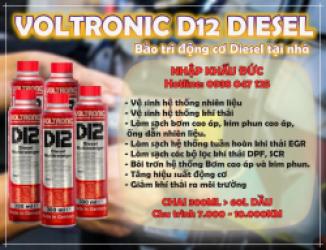 D12 Voltronic Diesel - vệ sinh kim phun xupap động cơ dầu diesel hiệu quả hàng nhập khẩu Đức ( chai 300ml)